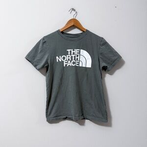 The North Face Tshirt Green Womens Half Dome Tee Top Outdoors Short Sleeve